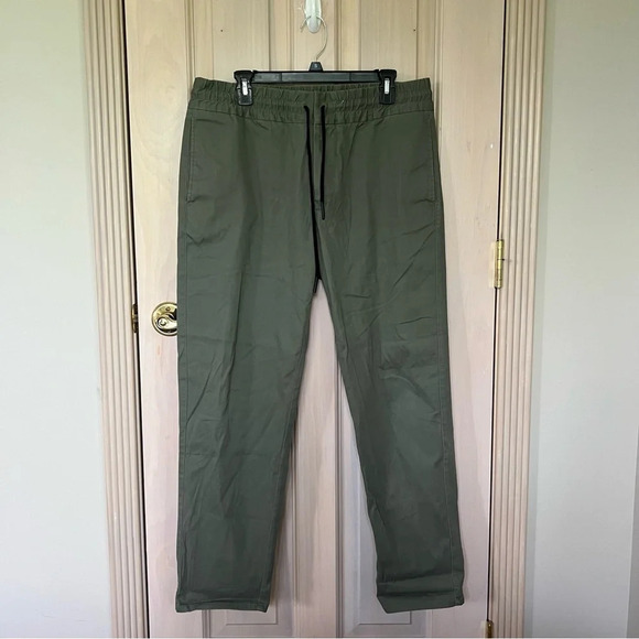 Baldwin BLDWN Damon Drawstring Pants Stretch Green Joggers 9980 - Picture 2 of 11